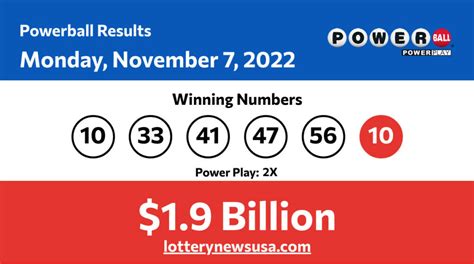 Powerball Jackpot Analysis for Mon, Nov 7, 2022 .